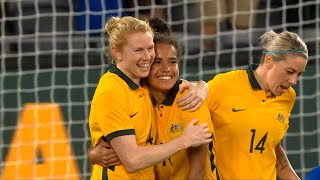 Match Highlights CommBank Matildas v Brazil [upl. by Atiseret]