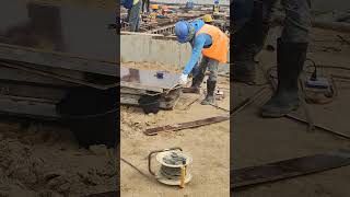 Cutting formwork for replace old formwork [upl. by Aralk]