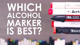 WHICH ALCOHOL MARKER IS BEST  Testing 10 Brands of Markers [upl. by Einitsed]