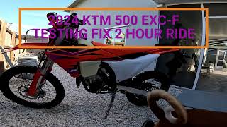 2024 KTM 500 EXCF TESTING FIX FOR AIRBOX THOUGHTS [upl. by Oribelle]