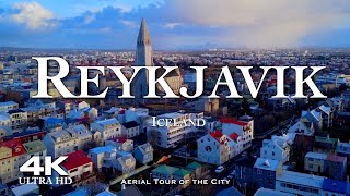 REYKJAVIK 2023 🇮🇸 Drone Aerial 4K  Reykjavík Iceland Ísland [upl. by Aisa]