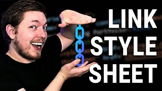 2  HOW TO LINK A CSS STYLESHEET USING HTML  2023  Learn HTML and CSS Full Course for Beginners [upl. by Attevaj439]