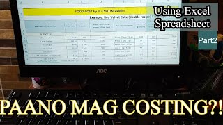 Food Product Cost by  Part 2  How to Calculate Food Cost  Excel Demonstration Cake Pricing [upl. by Armahs]