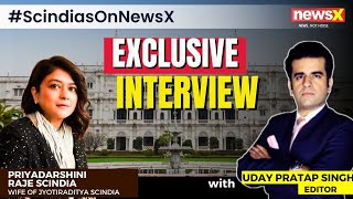 Priyadarshini Raje Scindia Exclusive  Jyotiraditya Scindias Wife on NewsX  Guna MP  NewsX [upl. by Aznofla]