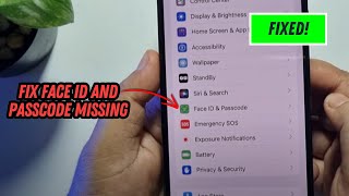 Fix Face ID and Passcode Missing in Settings in iPhone [upl. by Nnaecyoj399]