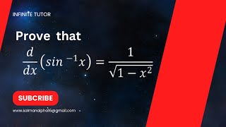 Formula Proof derivative of Sin inverse of x [upl. by Ellerd967]