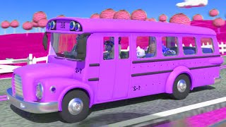 Wheels on the bus Cocomelon Song × Nursery Rhymes and Kids songs  Remix Bus Sound Variations 19 [upl. by Emmanuel669]