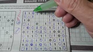 9428 Saturday Binary01 Sudoku puzzle Bonus Extra edition 10122024 Extra part 3 of 4 [upl. by Heady]