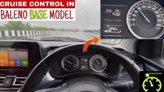 Finally cruise control activated in baleno base model 2024  baleno sigma cruise control working [upl. by Aninaj]