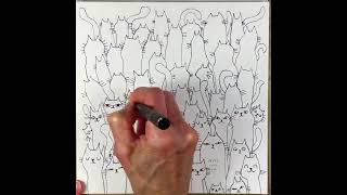 How to Doodle Draw Cats [upl. by Burhans]