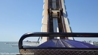 Cyclone HD POV Galveston Island Historic Pleasure Pier [upl. by Marpet544]