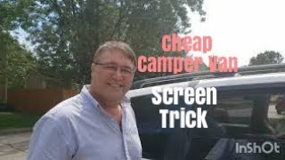 SUPER EASY and CHEAP Window Screens for a Toyota Sienna Camper Van [upl. by Tu235]