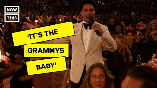 Trevor Noahs Opening Monologue for 2024 Grammys Hits All the Right Notes [upl. by Irb388]