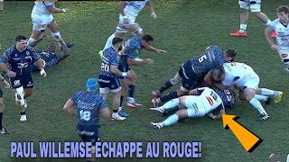 quotQUELLE HONTE  PAUL WILLEMSE ÉCHAPPE AU ROUGE LES SUPPORTERS EN COLÈRE  Montpellier vs Castres [upl. by Nothgiel]