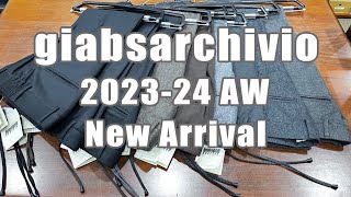 2023 24 秋冬 新作 giabs ARCHIVIO ジャブス アルキヴィオ MASACCIO マサッチョ ジャージー サキソニー フラノ 多数入荷です！ rootweb ルーツウェブ 広島 [upl. by Aneelad338]