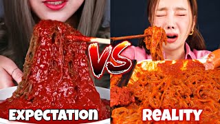 EXTREMELY SPICY COLD NOODLES VS MUKBANGERS🌶️🍜🥵🔥 [upl. by Celestyna511]