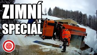 Zimní Speciál 3  ZAHOZENÍ do Příkopu PŘEVRÁCENÝ Sypač a Konflikt  Perly Ze Silnic 158 [upl. by Mairim73]