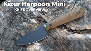 Kizer Harpoon Mini Fixed Blade Knife 5Minute Review  Jimping w Jacrispy [upl. by Teri]