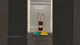 3 positions strict hand stand push up [upl. by Yssirc]