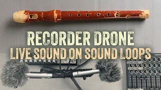 Recorder Drone  Live Sound On Sound Delays  Mellow Pembrokeshire Sunset [upl. by Introc]