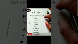 Parts of Speech in English grammar 8 Parts of Speech [upl. by Castorina872]