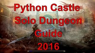 Dekaron  Python Castle Solo Dungeon Guide  2016 [upl. by Cristine]