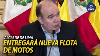 ALCALDE LÓPEZ ALIAGA ENTREGARÁ NUEVA FLOTA DE MOTOS AL SERENAZGO DE DISTRITOS DE LIMA [upl. by Rosenkrantz]