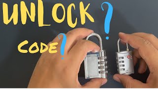 Forgot Lock Code How to Open Combination Padlock  Fix Number Lock  Unlock without Code [upl. by Yedoc]