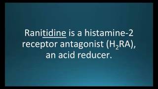 How to pronounce ranitidine Zantac Memorizing Pharmacology Flashcard [upl. by Fisoi]