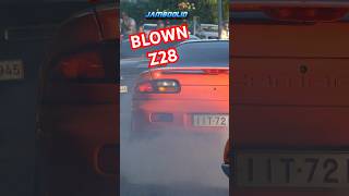 BLOWN 4thGen Camaro Z28 TIRE SMOKE amp SOUND jamboolio musclecars americanmuscle burnout fast [upl. by Ramas]