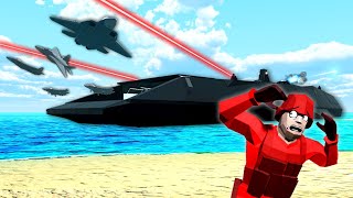 Battling a BOSS Aircraft Carrier LEVIATHAN in Ravenfield [upl. by Malas]