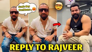 Ajaz Khan Reply 🤯🔥 to Rajveer Fitness 😱 Ajaz Khan vs Rajveer Shishodia Controversy 😡 [upl. by Wylie]