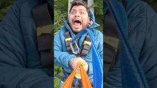 Do we think he enjoyed that 😂 zipline bungee gopro bungeejumping [upl. by Aeet]