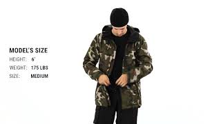 Volcom Deadly Stones Snowboard Jacket Fit Review  Tactics [upl. by Hoeve]