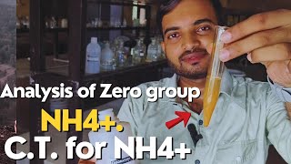 Analysis of Zero group NH4  CT for ammonium ion saltanalysis a2zpractical991 [upl. by Genvieve868]