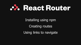 Setting up React Router Dom [upl. by Lewan692]