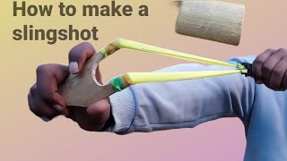 how to make a slingshot DIY Slingshot StepbyStep Guide to Making Your Own Powerful Slingshot [upl. by Yellah]