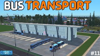 I MADE BIGGEST BUS TRANSPORT SERVICE IN OUR CITY  CITIES SKYLINES S211 HINDI 2023 [upl. by Oletta572]