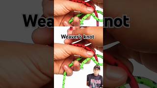 Weavers knot shortvideo rope normalknot diy squareknot howto [upl. by Kele]