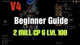 V4 Beginners Guide How To Get 2 Million CP amp Lvl 100 Fast in 2022 [upl. by Claybourne]