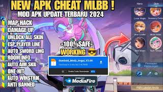 CHEAT ML TERBARU 2024 MOD MENU UNLOCK ALL SKIN MAP HACK NO KEY NO PW [upl. by Eno]