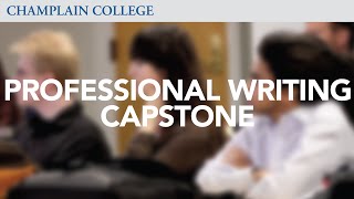 Professional Writing Capstone  Champlain College [upl. by Corty]