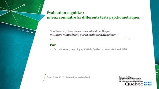 Évaluation cognitive mieux connaître les différents tests psychométriques [upl. by Ogeid]