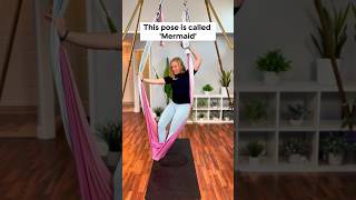 ‘Mermaid Pose’ in Aerial Yoga aerialhammock aerialyogalove aerialyoga [upl. by Eelnodnarb297]