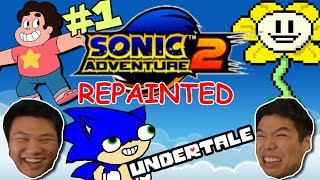 IS THIS UNDERTALE  Sonic Adventures 2 REPAINTED  PART 1 [upl. by Hitt]