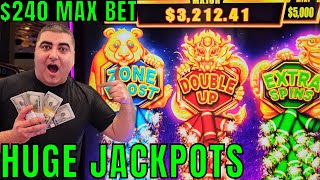 240 Max Bet POWERFUL JACKPOT On New Slot Machine [upl. by Terrilyn]