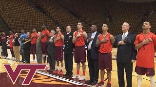 Buzz Williams Virginia Tech Basketball Team Honor Military Veterans [upl. by Lindgren]