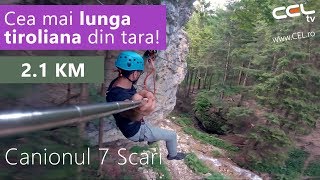 GoPro Hero 6  Tiroliana si canionul 7 Scari Brasov [upl. by Dnumsed]