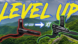 AWESOME SHIMANO MT200 LEVER UPGRADE  How Free Stroke Adjustment Works [upl. by Attecnoc]