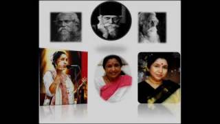 Deko Na Amare Deko Na  Asha Bhosle Rabindra Sangeet [upl. by Anawot]